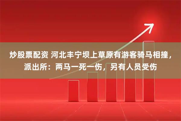 炒股票配资 河北丰宁坝上草原有游客骑马相撞，派出所：两马一死一伤，另有人员受伤